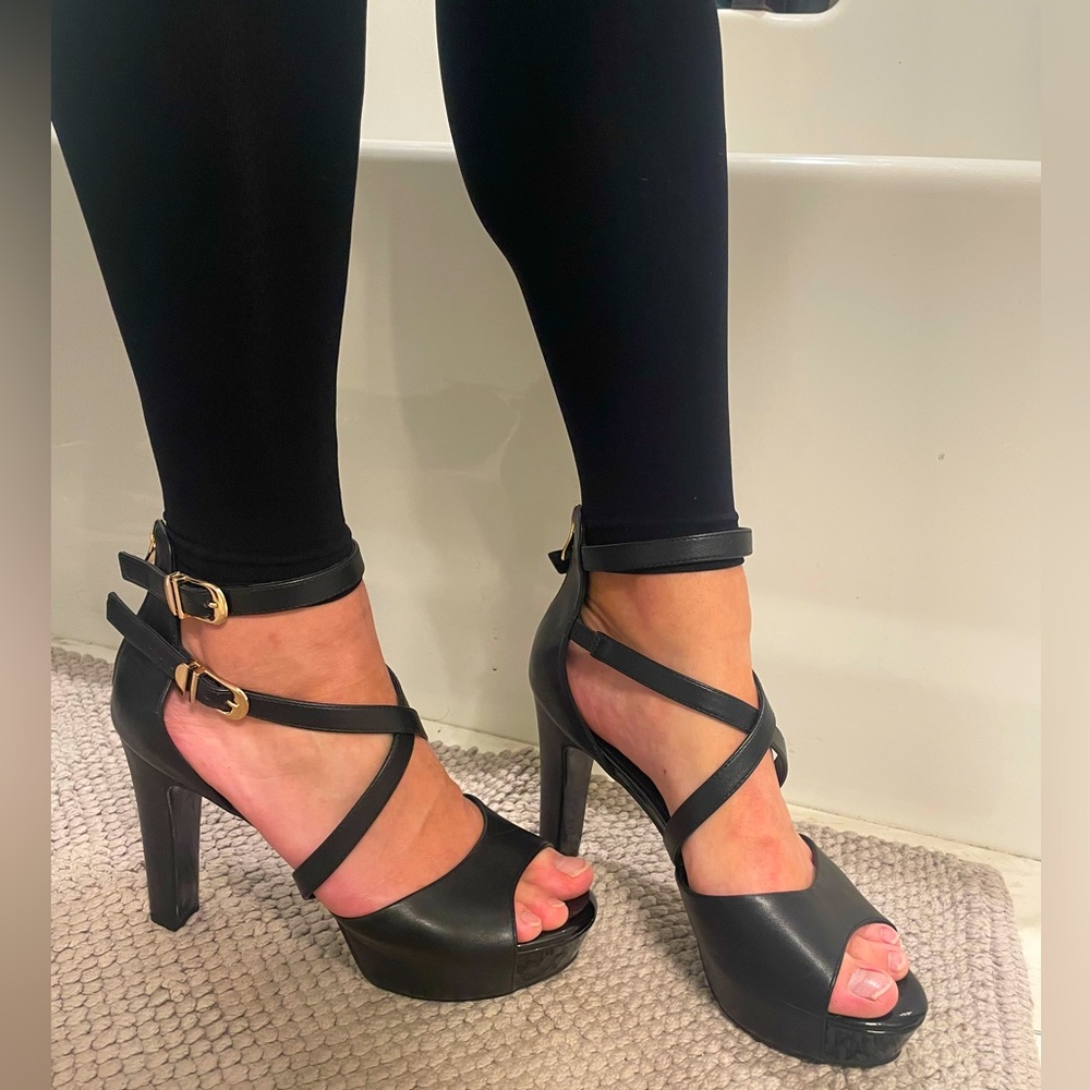 Black Strappy heels